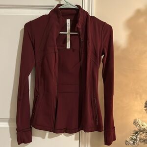 lululemon define jacket color maroon